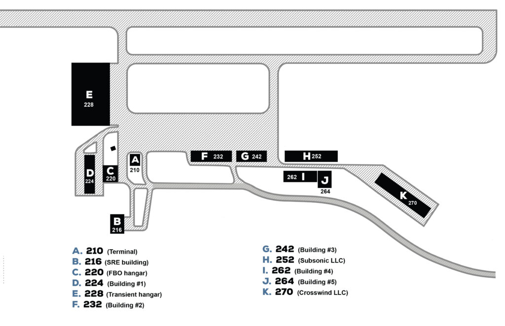 White Mountain Regional Airport Hangar Map